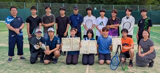 近畿地区高専体育大会テニスの部で優勝！